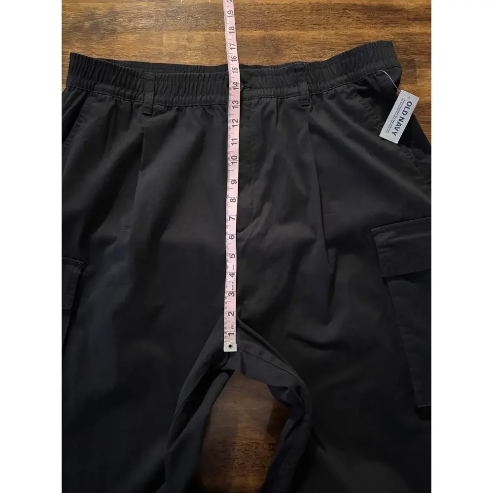 Old Navy Women’s XL 36 x 29 Pants Cargo Wide Leg Cotton Stretch Twill High Rise